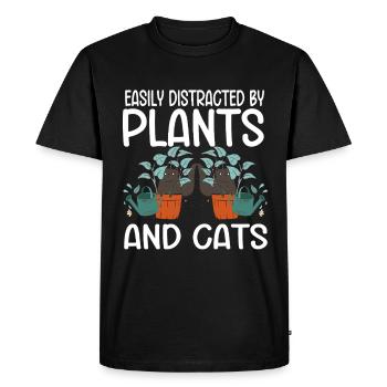 Gardening Horticulture Gardener - Men's Premium Organic T-Shirt - black - Front - Nico (187cm)