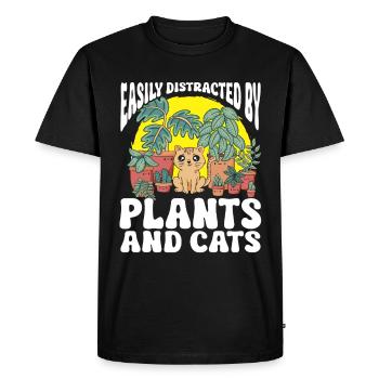 Gardening Horticulture Gardener - Men's Premium Organic T-Shirt - black - Front - Nico (187cm)