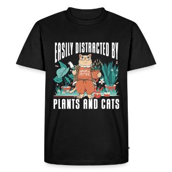 Gardening Horticulture Gardener - Men's Premium Organic T-Shirt - black - Front - Nico (187cm)