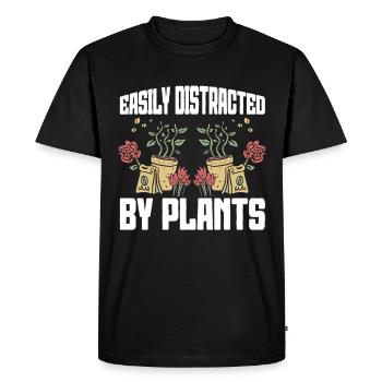 Gardening Horticulture Gardener - Men's Premium Organic T-Shirt - black - Front - Nico (187cm)