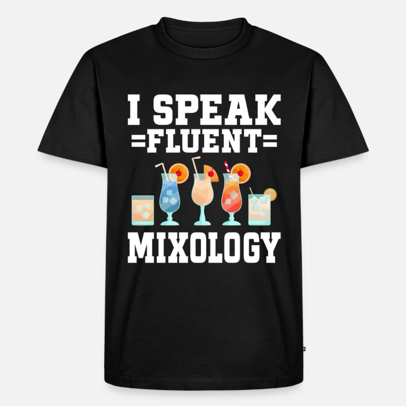 Mixologist Barkeepker Bartender Mixology - Männer Premium Bio T-Shirt - Schwarz