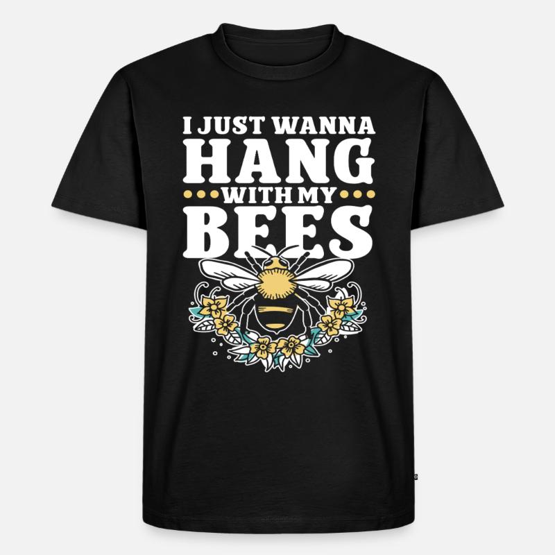 Beekeeping Bees Beekeeper - Männer Premium Bio T-Shirt - Schwarz
