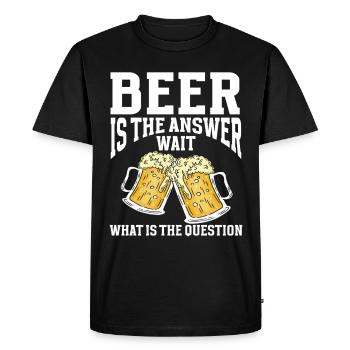 Brassage de bière amusant - T-shirt Premium bio Homme - noir - Devant - Nico (187cm)