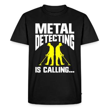 Détecteur de métaux Détection de métaux - T-shirt Premium bio Homme - noir - Devant - Nico (187cm)