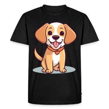 Conception de chien mignon pour les propriétaires de chiens - T-shirt Premium bio Homme - noir - Devant - Nico (187cm)