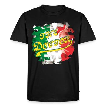 Moto GP, Italie, Rossi - T-shirt Premium bio Homme - noir - Devant - Nico (187cm)