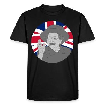 RIP Reine Elizabeth II - T-shirt Premium bio Homme - noir - Devant - Nico (187cm)
