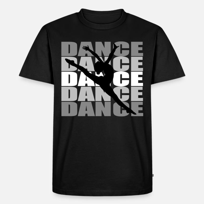 Dance - Männer Premium Bio T-Shirt - Schwarz