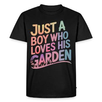 Gardener Garden Plants Gardening - Men's Premium Organic T-Shirt - black - Front - Nico (187cm)