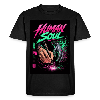 HUMAN SOUL: Retro Anime Art - Ekologiczna koszulka męska Premium
