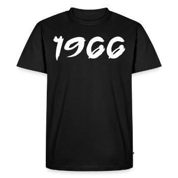 1966 59th Anniversary Gift 1966 Retro 1966 - Men's Premium Organic T-Shirt - black - Front - Nico (187cm)