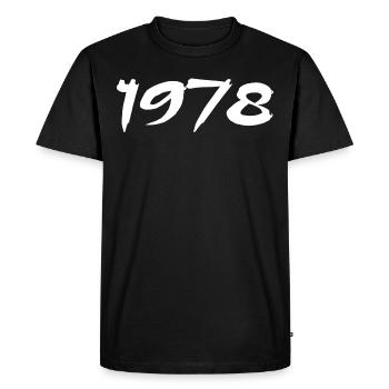 1978 47th Anniversary Gift 1978 Retro 1978 - Men's Premium Organic T-Shirt - black - Front - Nico (187cm)