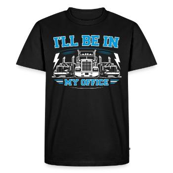 I'll be in my office - Men's Premium Organic T-Shirt - black - Front - Nico (187cm)