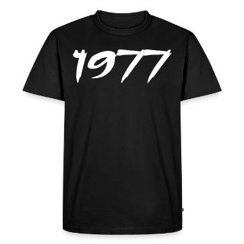 1977 Cadeau 48e Anniversaire 1977 Retro 1977 - T-shirt Premium bio Homme - noir - Devant - Nico (187cm)