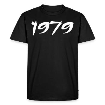 1979 Gift 46th Anniversary 1979 Retro 1979 - Men's Premium Organic T-Shirt - black - Front - Nico (187cm)