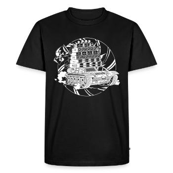Tekno Nomads Pirate Sound System - T-shirt Premium bio Homme - noir - Devant - Nico (187cm)