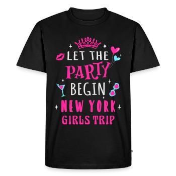 Girls Trip New York, que la fête commence - T-shirt Premium bio Homme - noir - Devant - Nico (187cm)