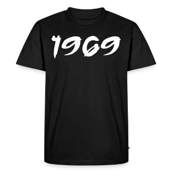 1969 56th Anniversary Gift 1969 Retro 1969 - Men's Premium Organic T-Shirt - black - Front - Nico (187cm)