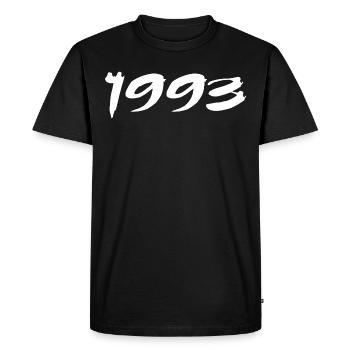 1993 Cadeau 32e Anniversaire 1993 Retro 1993 - T-shirt Premium bio Homme - noir - Devant - Nico (187cm)