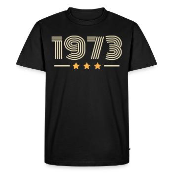 Legendary Since 1973 Birthday Gift 1973 - Men's Premium Organic T-Shirt - black - Front - Nico (187cm)