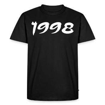 1998 Cadeau 27e Anniversaire 1998 Retro 1998 - T-shirt Premium bio Homme - noir - Devant - Nico (187cm)