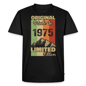 1975 Original - Fabriqué en 1975 - Edition Limitée - T-shirt Premium bio Homme - noir - Devant - Nico (187cm)