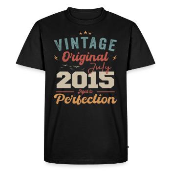 July 2015 Birthday July 2015 Original 2015 July - Men's Premium Organic T-Shirt - black - Front - Nico (187cm)