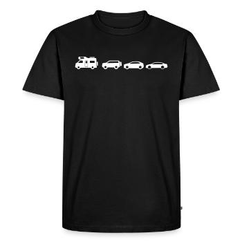 Je veux dire les suiveurs RV - T-shirt Premium bio Homme - noir - Devant - Nico (187cm)