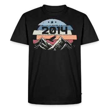 Original 2014 Millésime 2014 Anniversaire 2014 - T-shirt Premium bio Homme - noir - Devant - Nico (187cm)