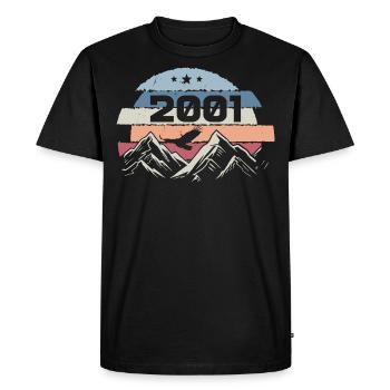 Original 2001 Millésime 2001 Anniversaire 2001 - T-shirt Premium bio Homme - noir - Devant - Nico (187cm)