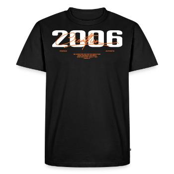 2006 Vintage Rétro 2006 Cadeau D'anniversaire 2006 - T-shirt Premium bio Homme - noir - Devant - Nico (187cm)