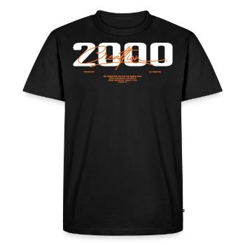 2000 Vintage Rétro 2000 Cadeau D'anniversaire 2000 - T-shirt Premium bio Homme - noir - Devant - Nico (187cm)
