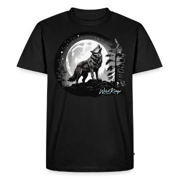 Pleine lune - T-shirt Premium bio Homme - noir - Devant - Nico (187cm)