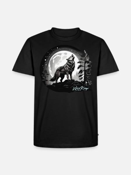 Full moon - Men's Premium Organic T-Shirt - black