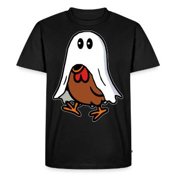Chicken Ghost Ghost - Men's Premium Organic T-Shirt - black - Front - Nico (187cm)