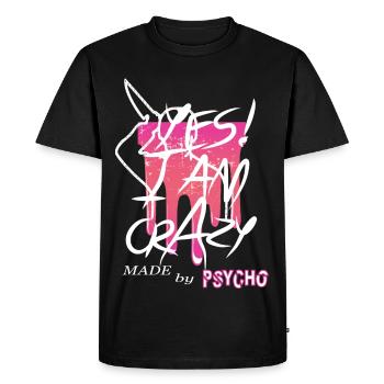 Oui je suis fou - T-shirt Premium bio Homme - noir - Devant - Nico (187cm)