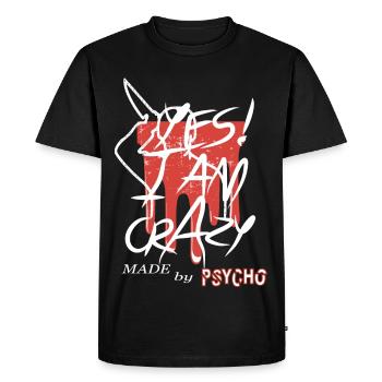 Oui je suis fou - T-shirt Premium bio Homme - noir - Devant - Nico (187cm)