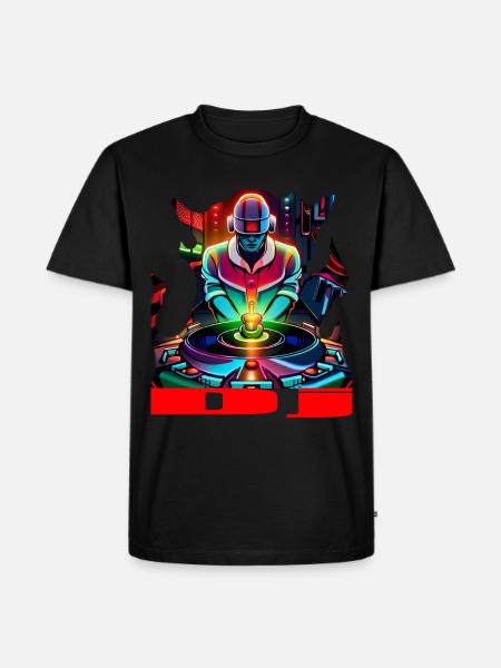 Dj - Men's Premium Organic T-Shirt - black