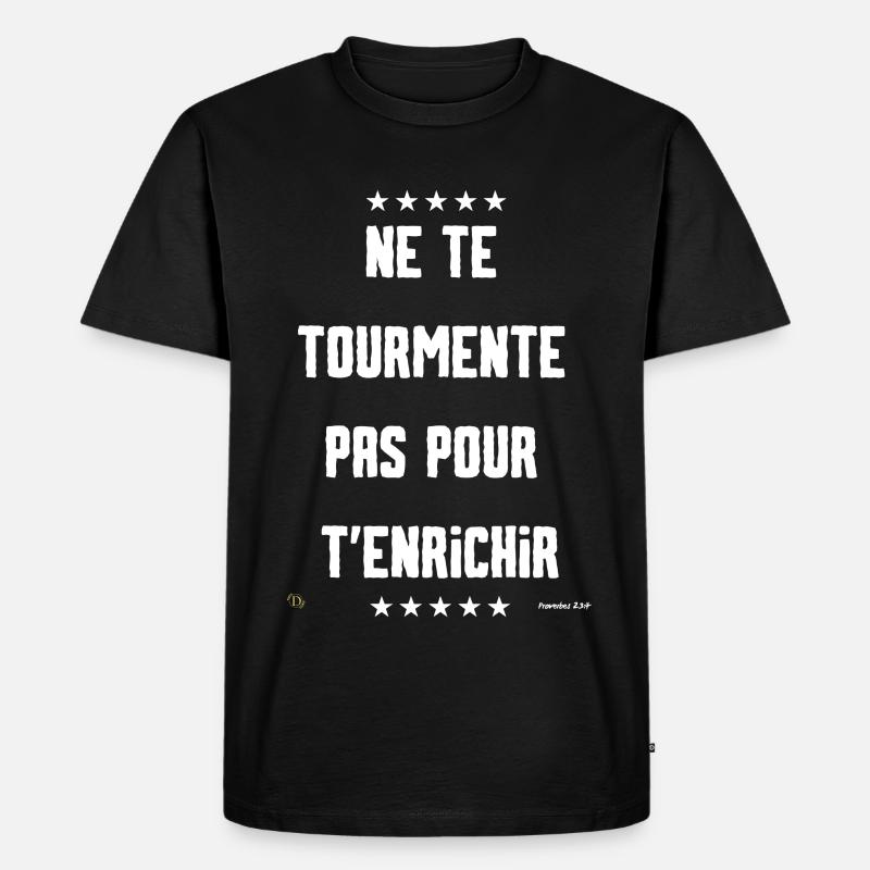 Die Qualen des Lebens - Männer Premium Bio T-Shirt - Schwarz