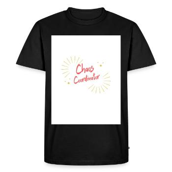 Coordinator of Common Chaos - Men's Premium Organic T-Shirt - black - Front - Nico (187cm)