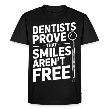 Oral Health Engineer Dental Specialist  - Men's Premium Organic T-Shirt - black - Front - Nico (187cm)