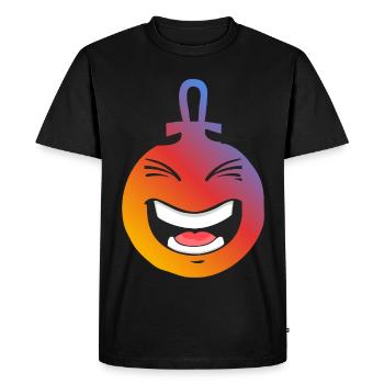Boule de noel - T-shirt Premium bio Homme - noir - Devant - Nico (187cm)