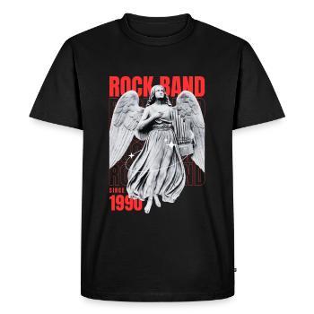 Angel Skirt 1990's Retro Poster - Men's Premium Organic T-Shirt - black - Front - Nico (187cm)