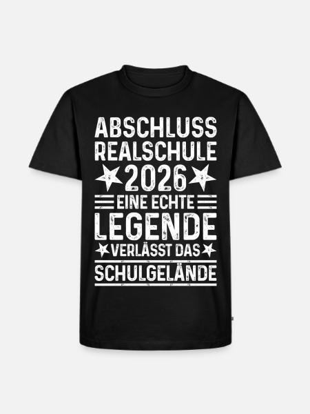 Graduation 2026 Realschule - Legend School Grounds - Men's Premium Organic T-Shirt - black