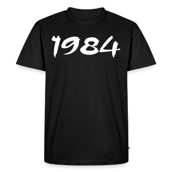1984 Cadeau 41e Anniversaire 1984 Retro 1984 - T-shirt Premium bio Homme - noir - Devant - Nico (187cm)