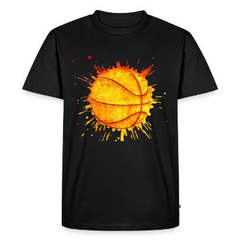 Basket Sport Rebond Cadeaux Basket - T-shirt Premium bio Homme - noir - Devant - Nico (187cm)