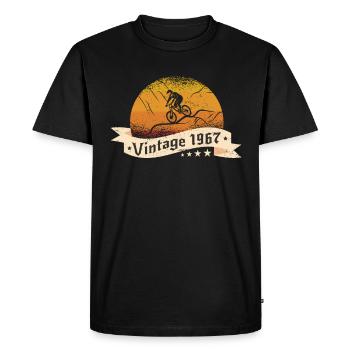 VTT-Bike Mountainbike né en 1967 Anniversaire - T-shirt Premium bio Homme - noir - Devant - Nico (187cm)