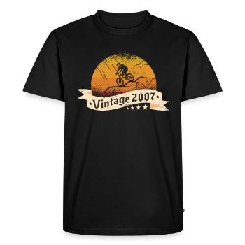 VTT-Bike Mountainbike né en 2007 Anniversaire - T-shirt Premium bio Homme - noir - Devant - Nico (187cm)