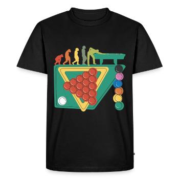 Jeu de snooker gamer Table de snooker Balles de snooker - T-shirt Premium bio Homme - noir - Devant - Nico (187cm)