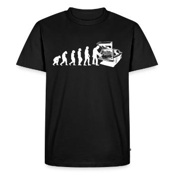 Cimetière spécialisé funéraire Cimetière jardinier - T-shirt Premium bio Homme - noir - Devant - Nico (187cm)